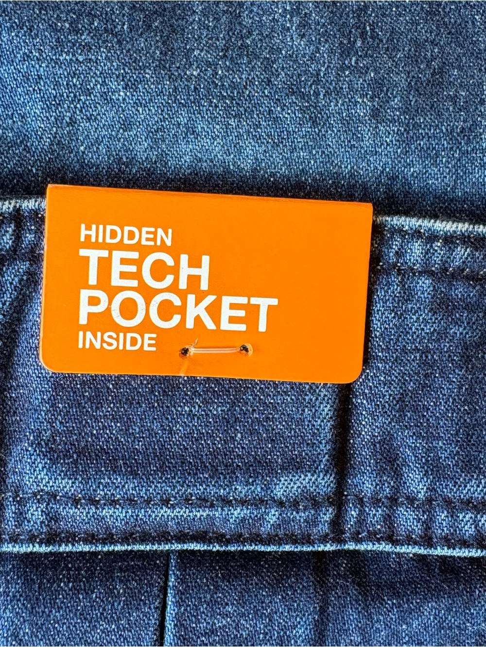 NWT Savane Men’s Hiking Denim Shorts size W36 Blue Jean Outdoor Comfort Waist - Picture 7 of 14